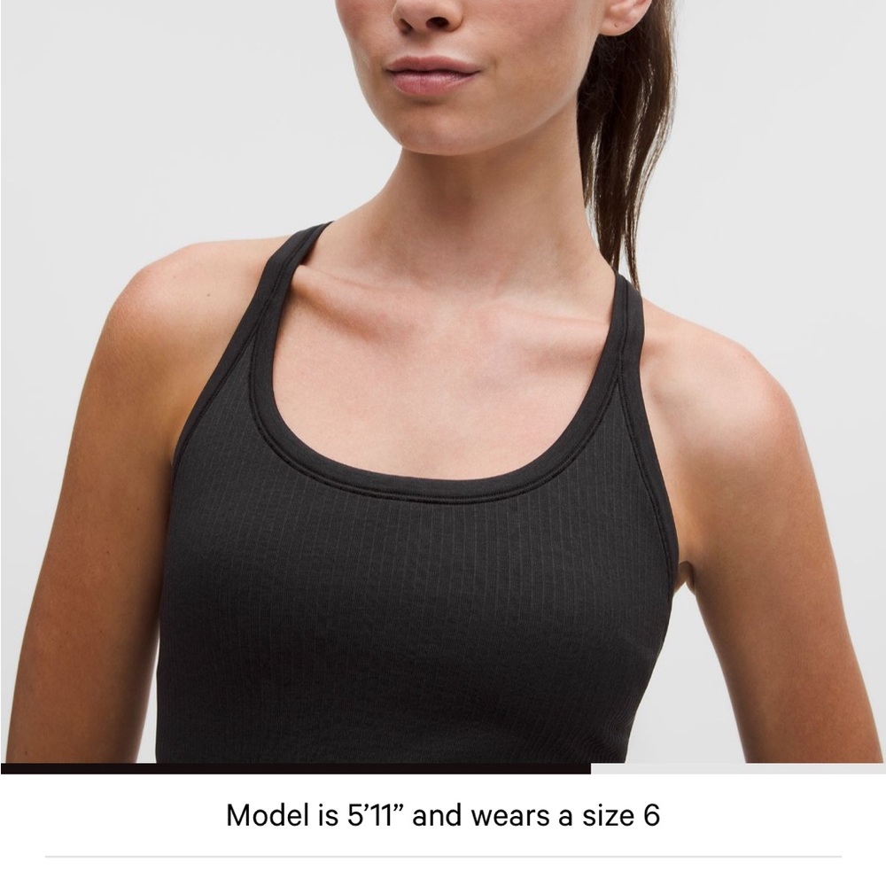 Lululemon Ebb to street Ribbed Tank Top